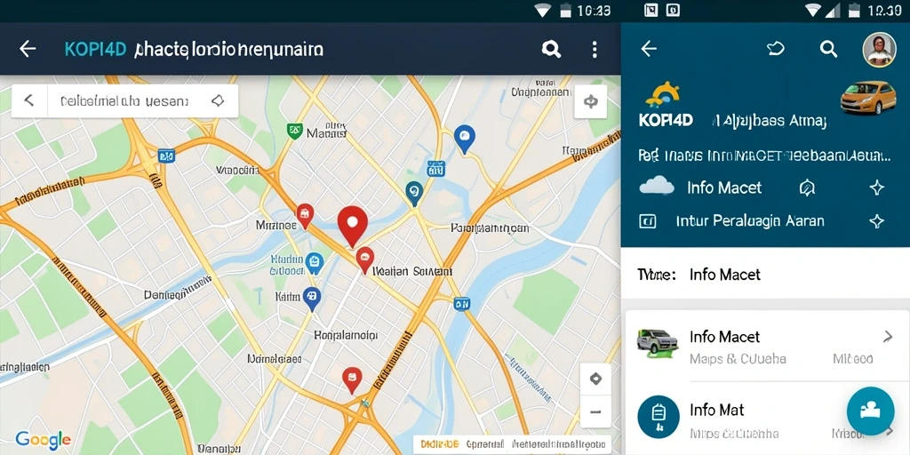 Tampilan antarmuka KOPI4D dengan peta Info Macet yang jelas.