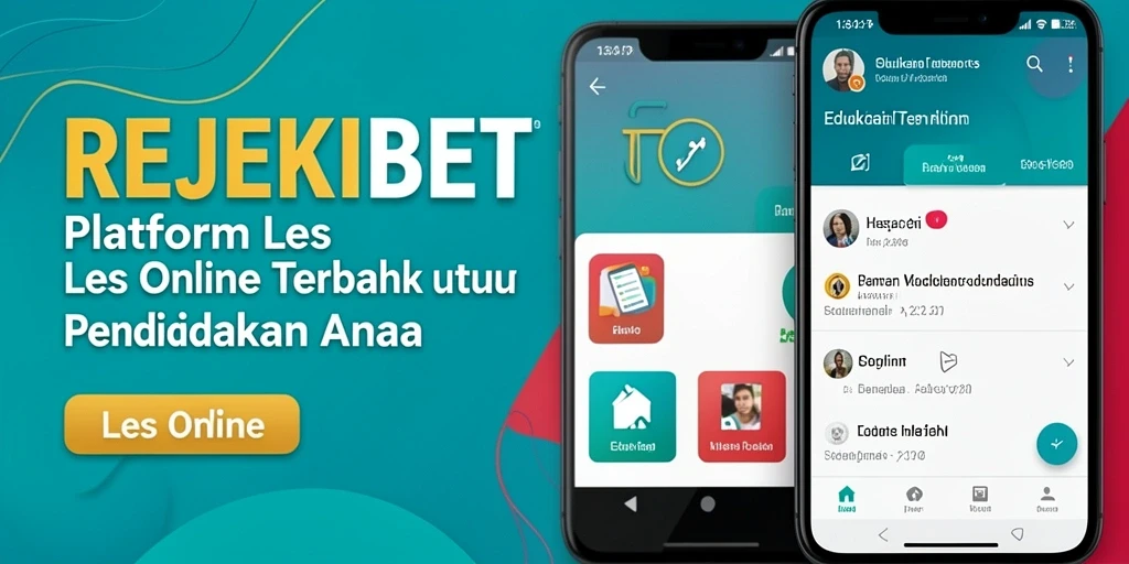 Tampilan antarmuka aplikasi Les Online REJEKIBET yang interaktif dan mudah digunakan.