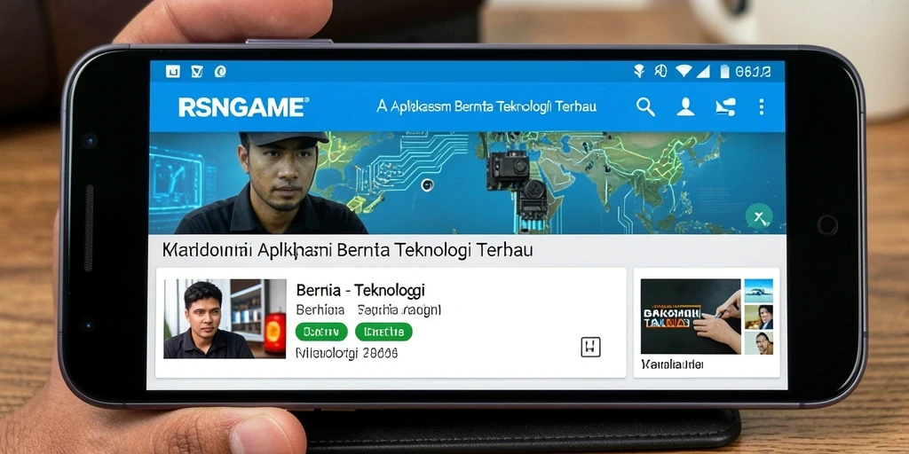 Tampilan antarmuka RSNGAME yang modern dan mudah digunakan.